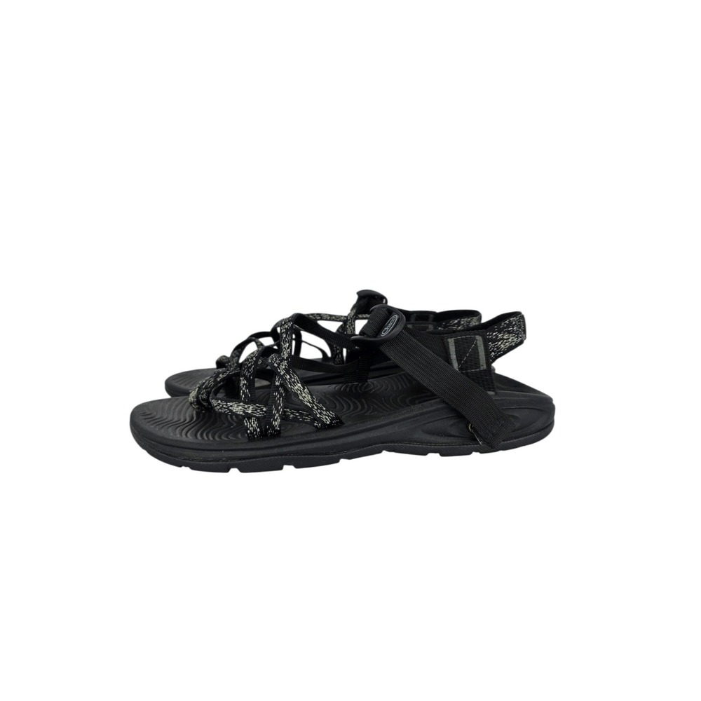Chaco ZX2 Sandal Womens 10 Black  Webbing Hook And Loop Sport Hiking Outdoor